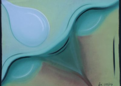 Pastelpainting Fertile by Lia van Elffenbrinck